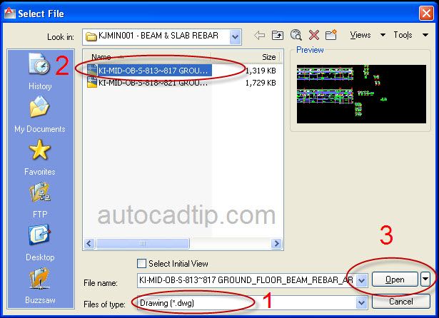 This imange is provided by AutoCAD tutorial on AutoCADtip