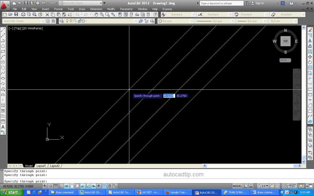 There is a tutorial to draw angle xline in AutoCAD