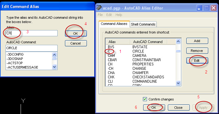 This is a tutorial change circle by edit command alias AutoCAD.
