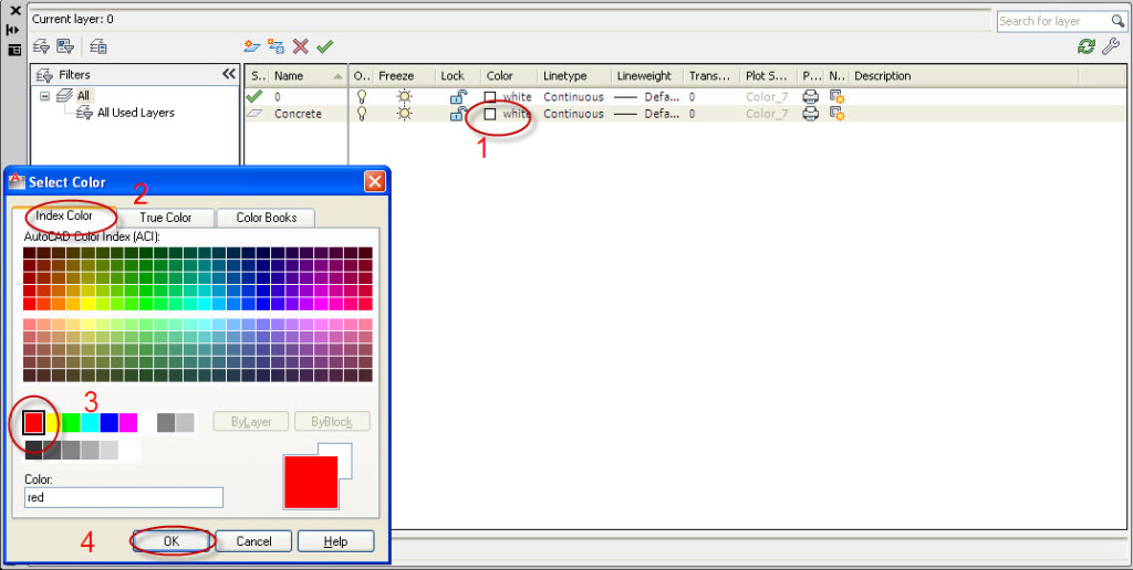 Layer command in AutoCAD