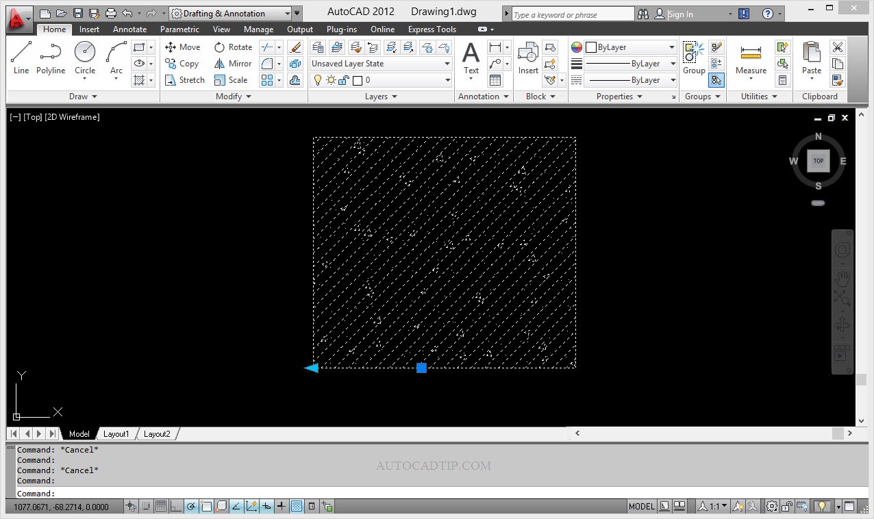 Initial base point dynamic block AutoCAD