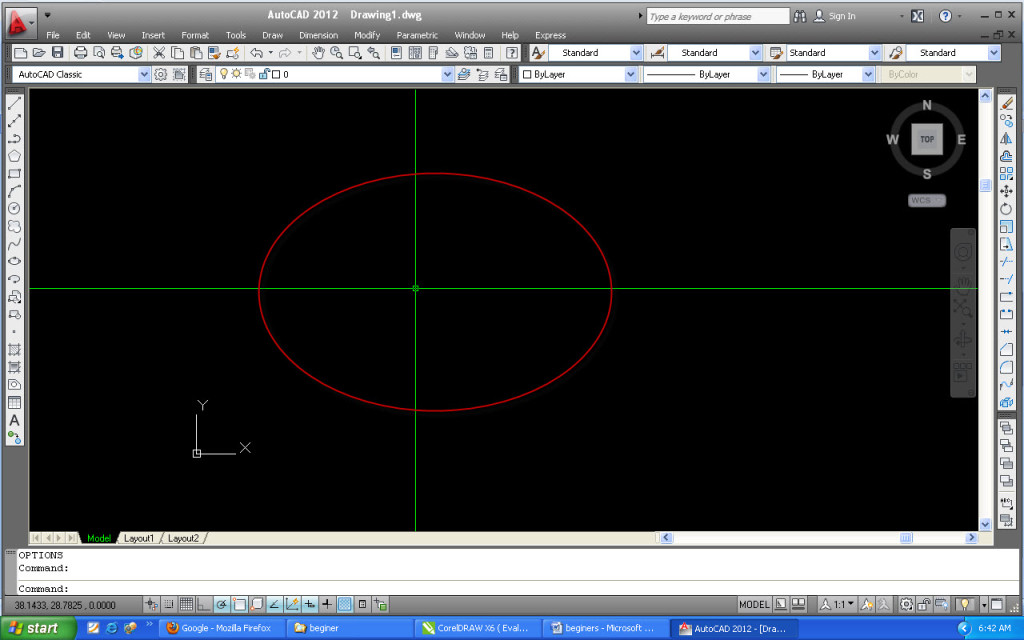 After modify crosshair size in AutoCAD