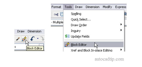 Open block editor