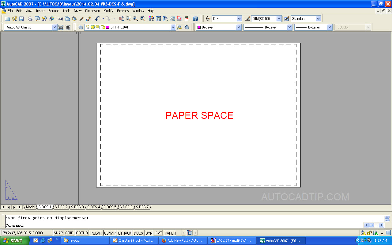 Model Space And Paper Space In Layout Autocad Autocad Tips