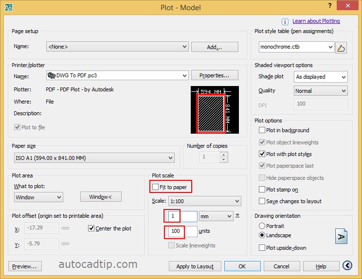 Plot Exactly To Scale In AutoCAD AutoCAD Tips