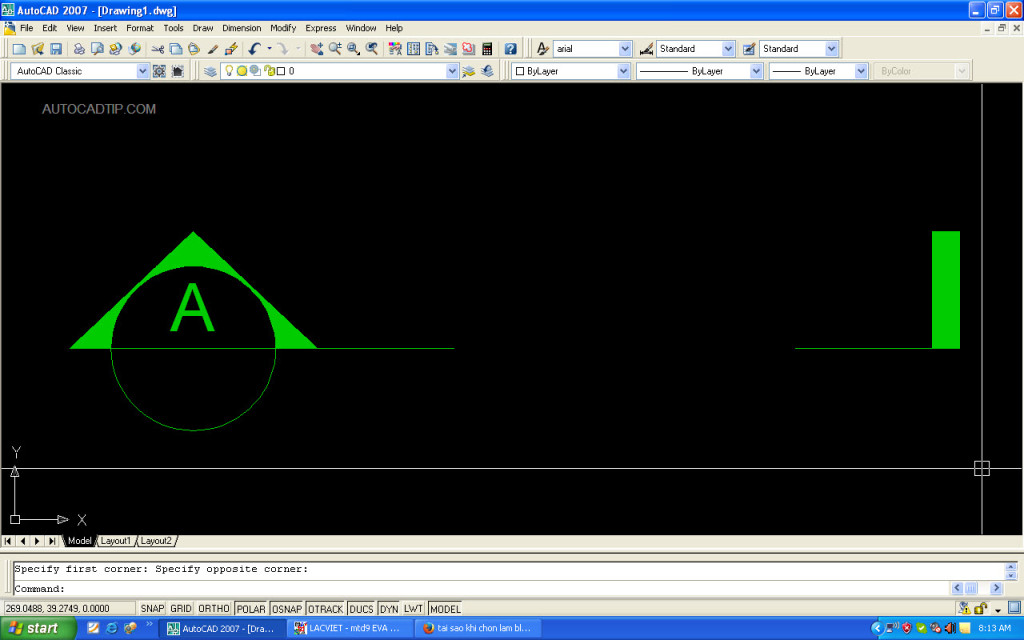 This is a section symbol in the AutoCAD