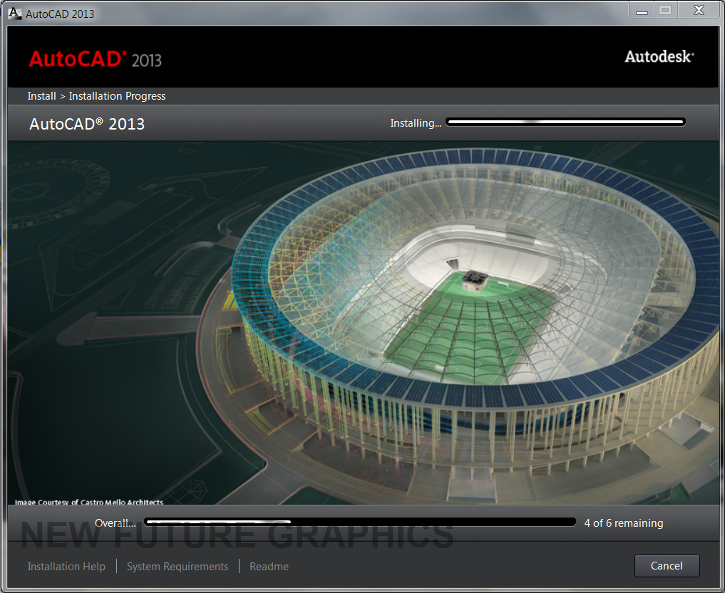 Autocad 2013 is runing