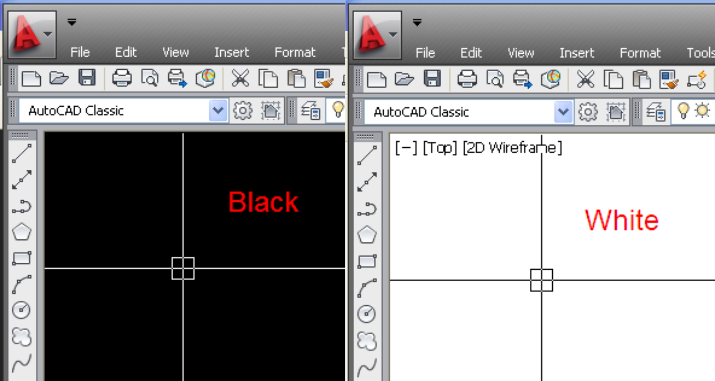 Change workplace color in AutoCAD software
