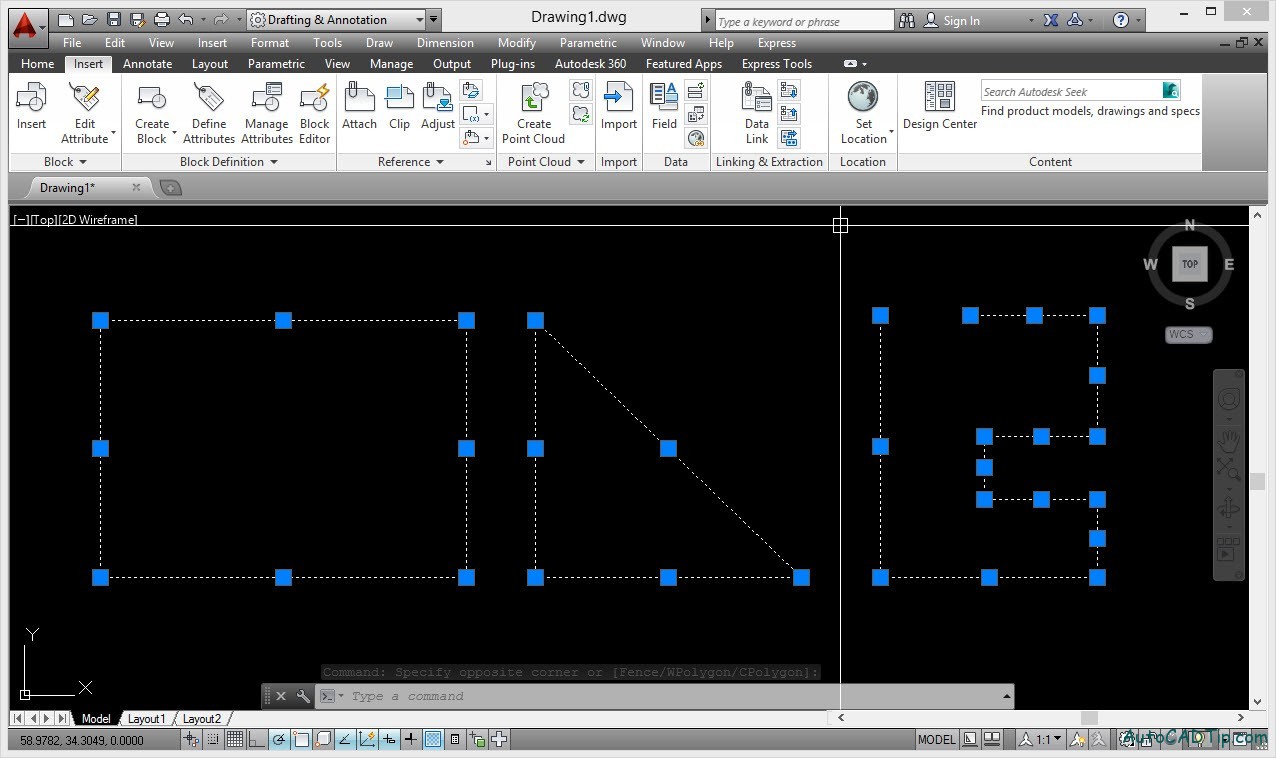 Objects is created with lines