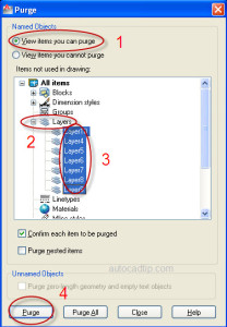 Remove layers in AutoCAD  AutoCAD Tips