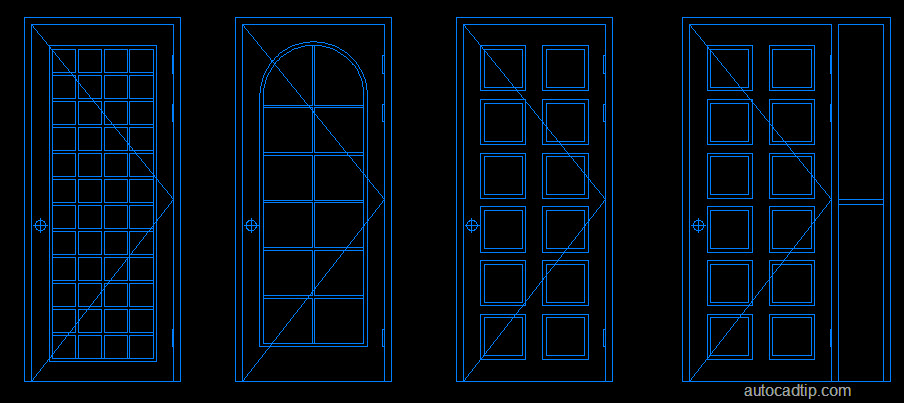This is one of the door in AutoCAD block library.